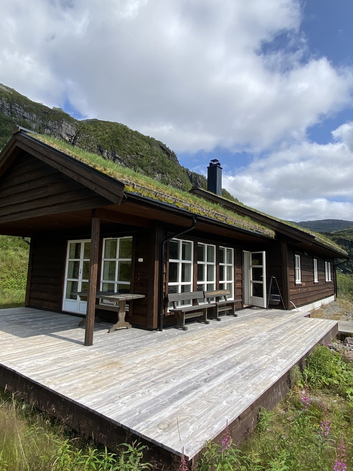 Stor solrik terrasse på 43 kvm. Galleribilde