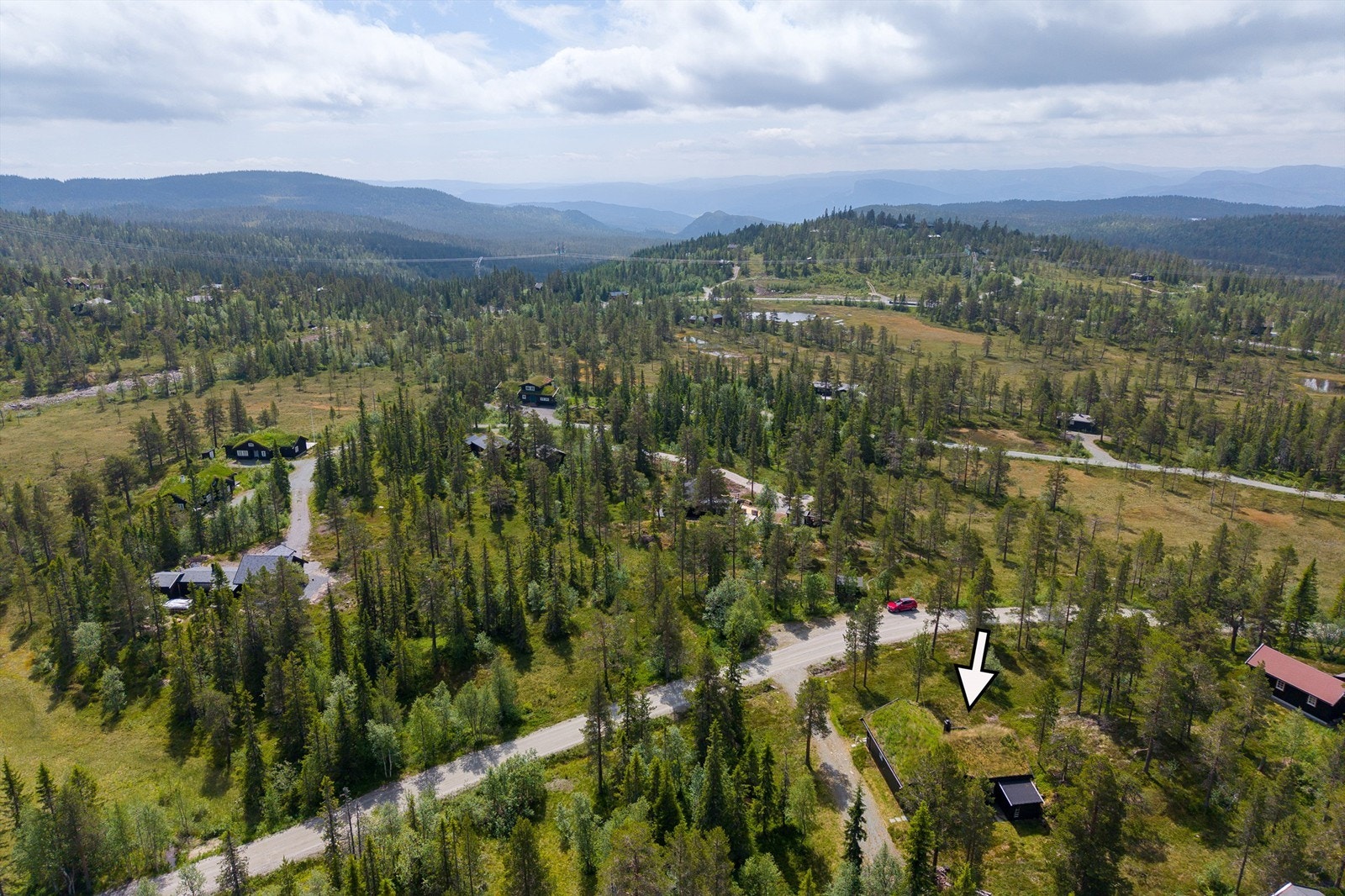 Dronebilde Galleribilde