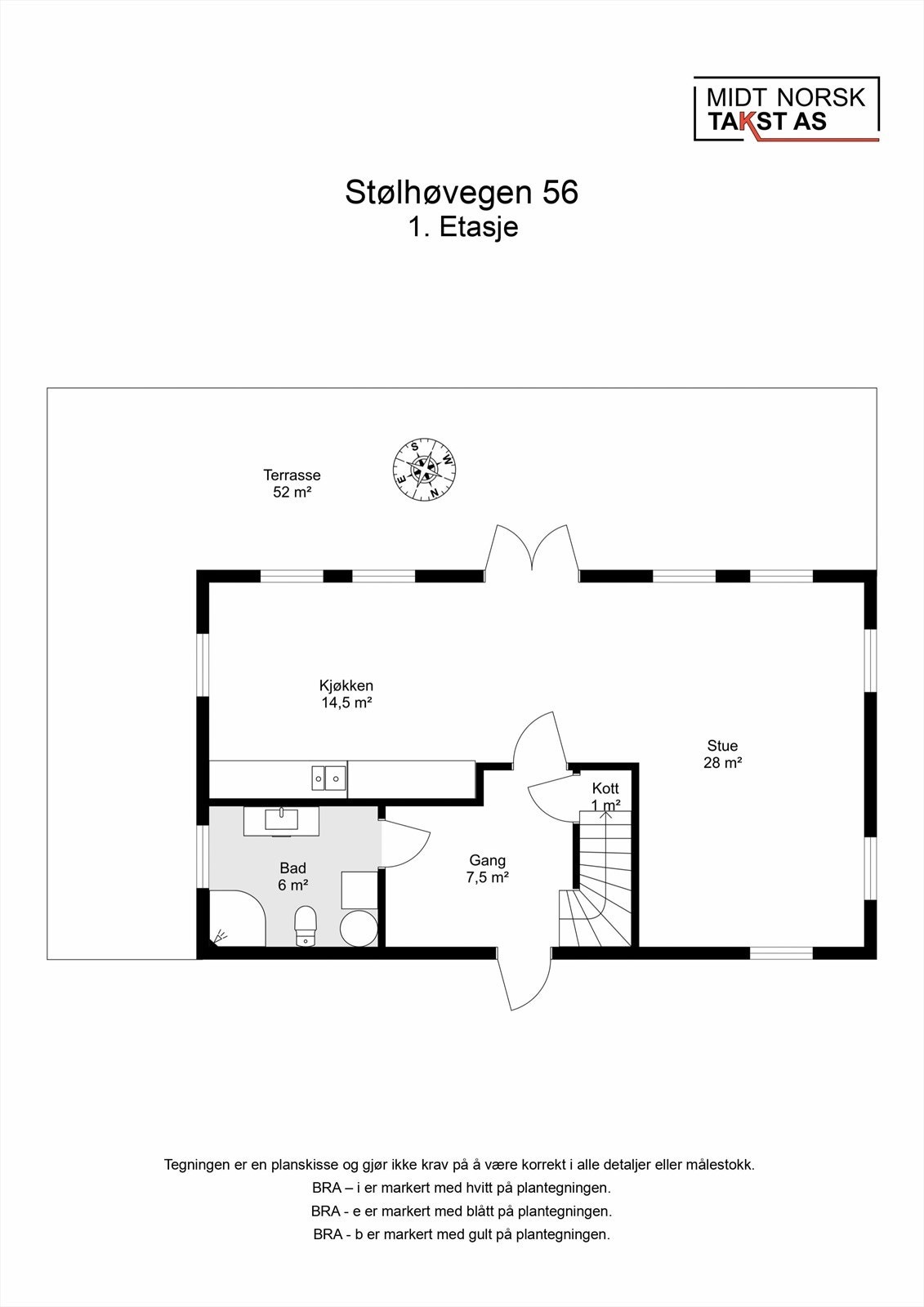 Planskisse - 1. etasje Galleribilde