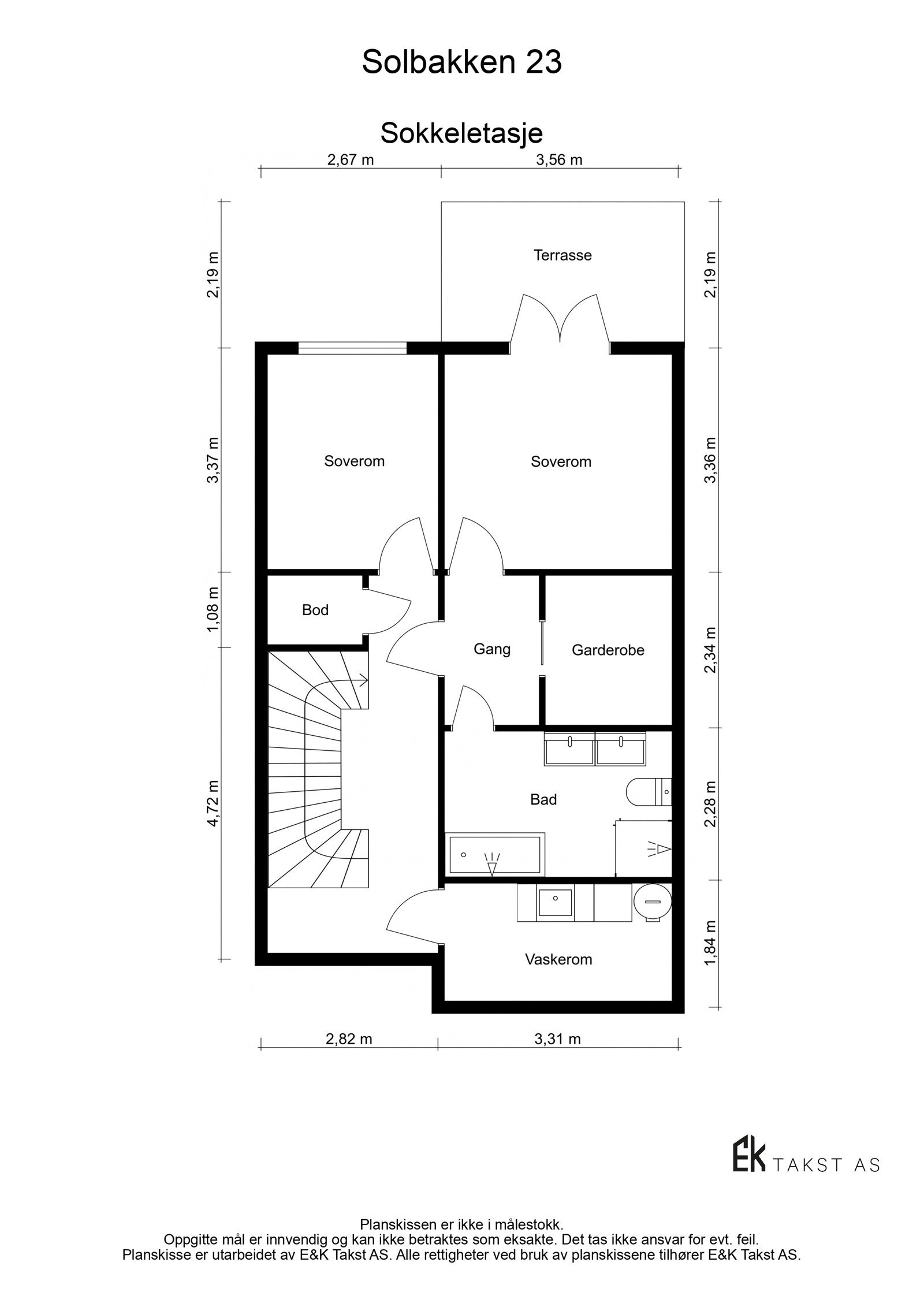 Plantegning Sokkeletasje. Galleribilde