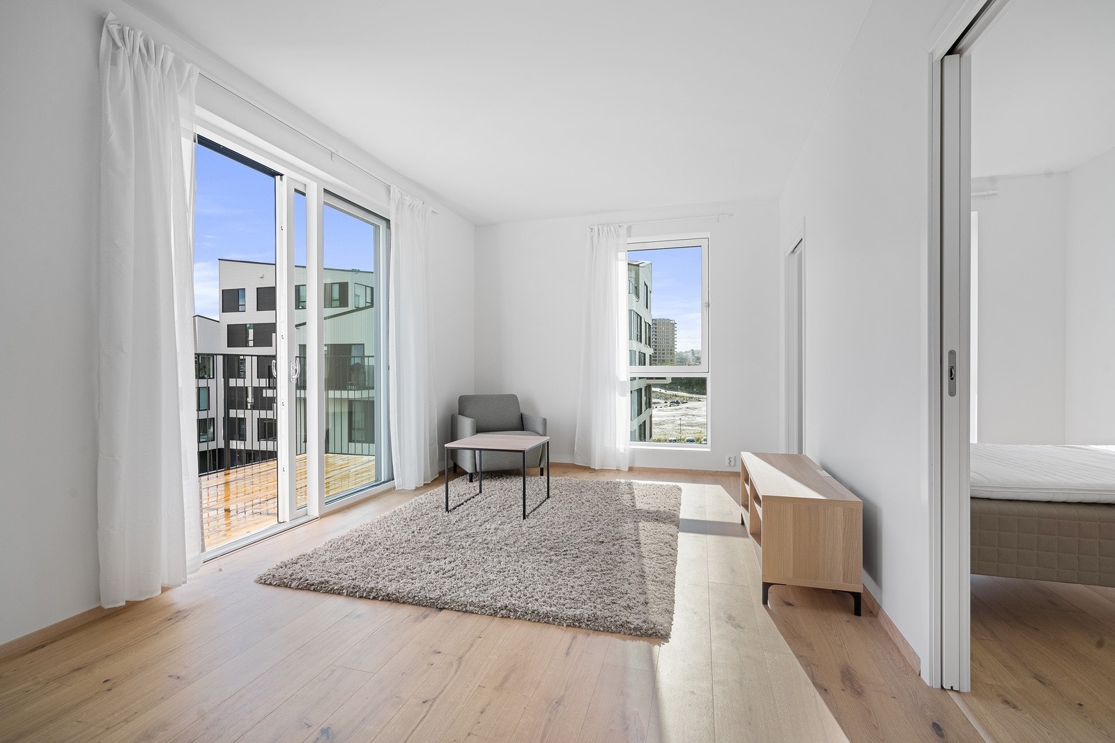 Leiligheten kan leies møblert eller delvis møblert Galleribilde