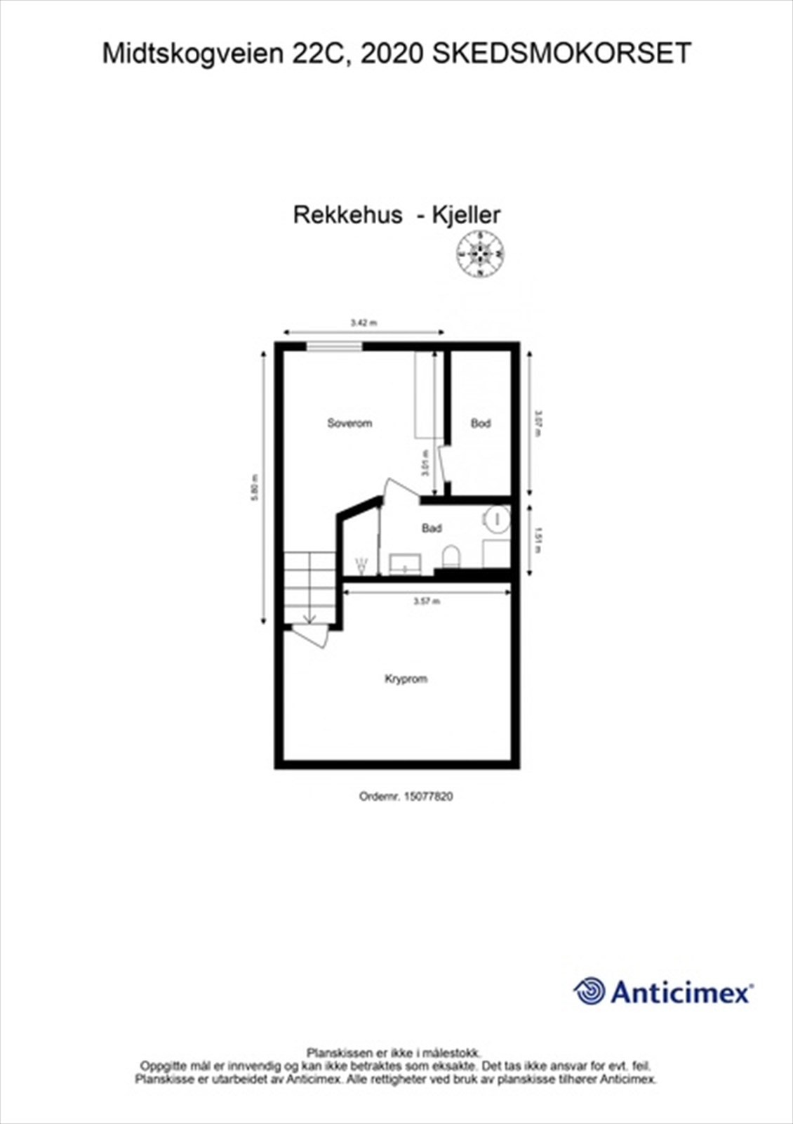 Plantegning kjelleretasje Galleribilde