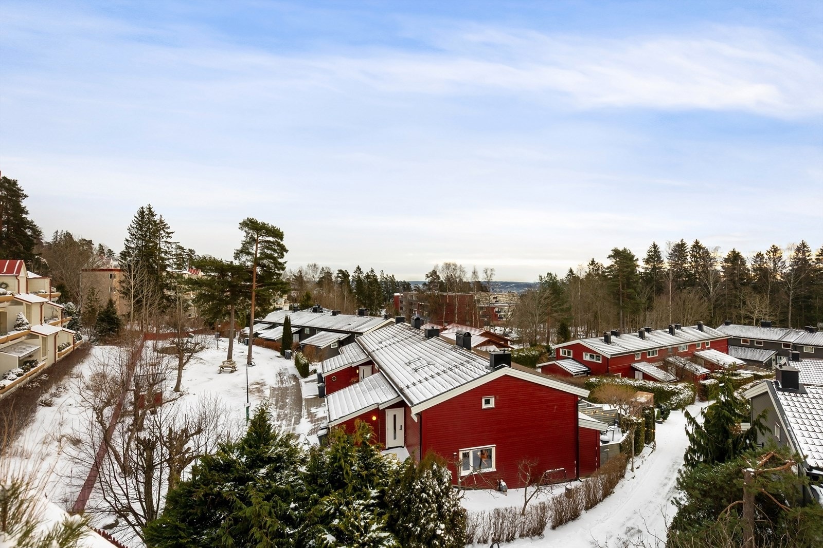 Koselig utsikt fra balkongen Galleribilde