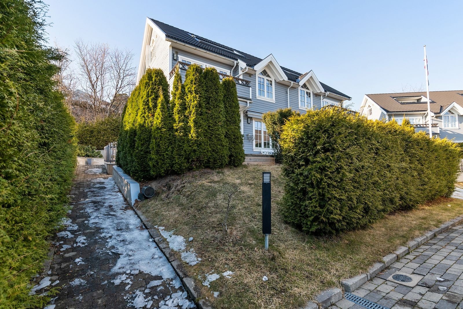 Fasade Morgendalsvegen. Velkommen på visning Galleribilde