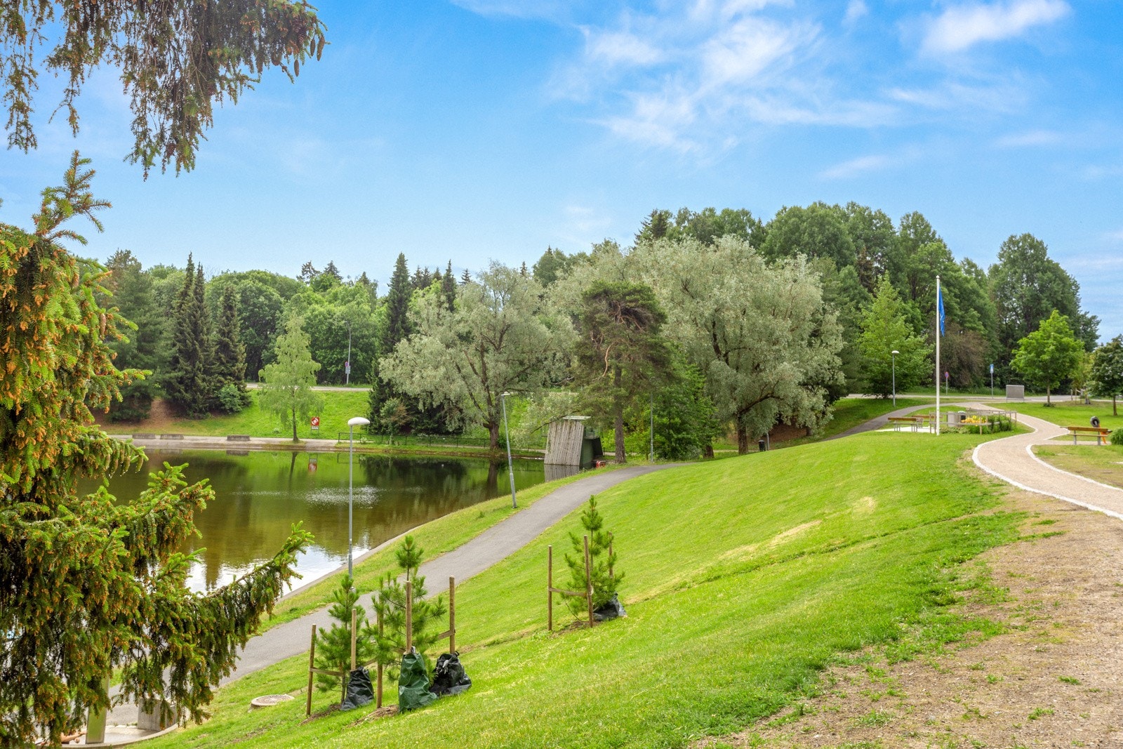 Årvollbakken park. Galleribilde