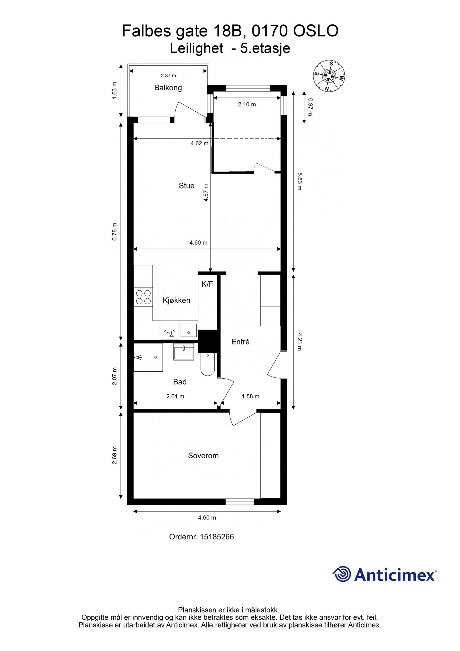 Alternativ Planløsning - kun ment som illustrasjon. Galleribilde