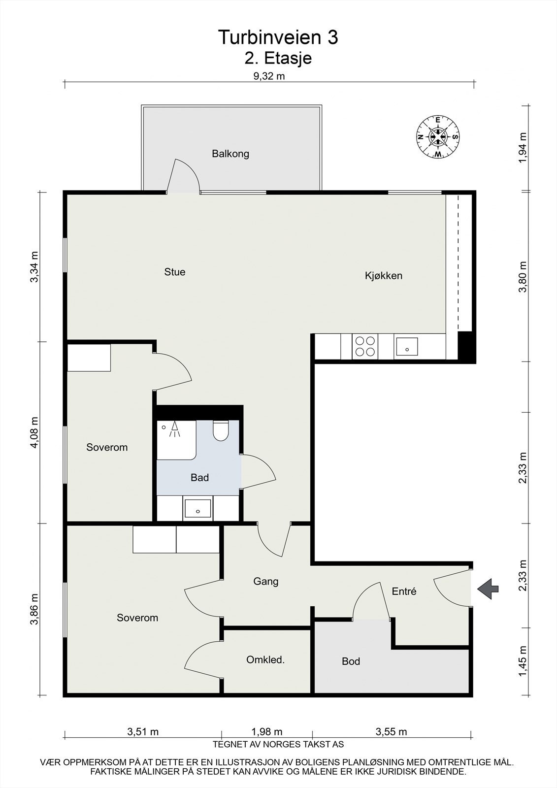 Plantegning Galleribilde