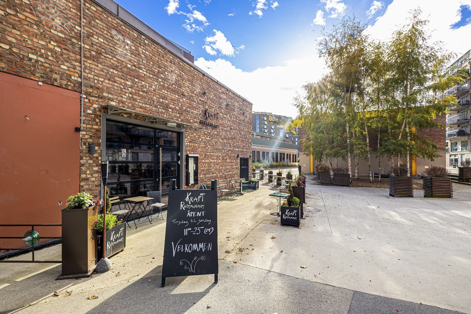 Restauranten Kraft er en favoritt blant beboerne i nabolaget. Galleribilde
