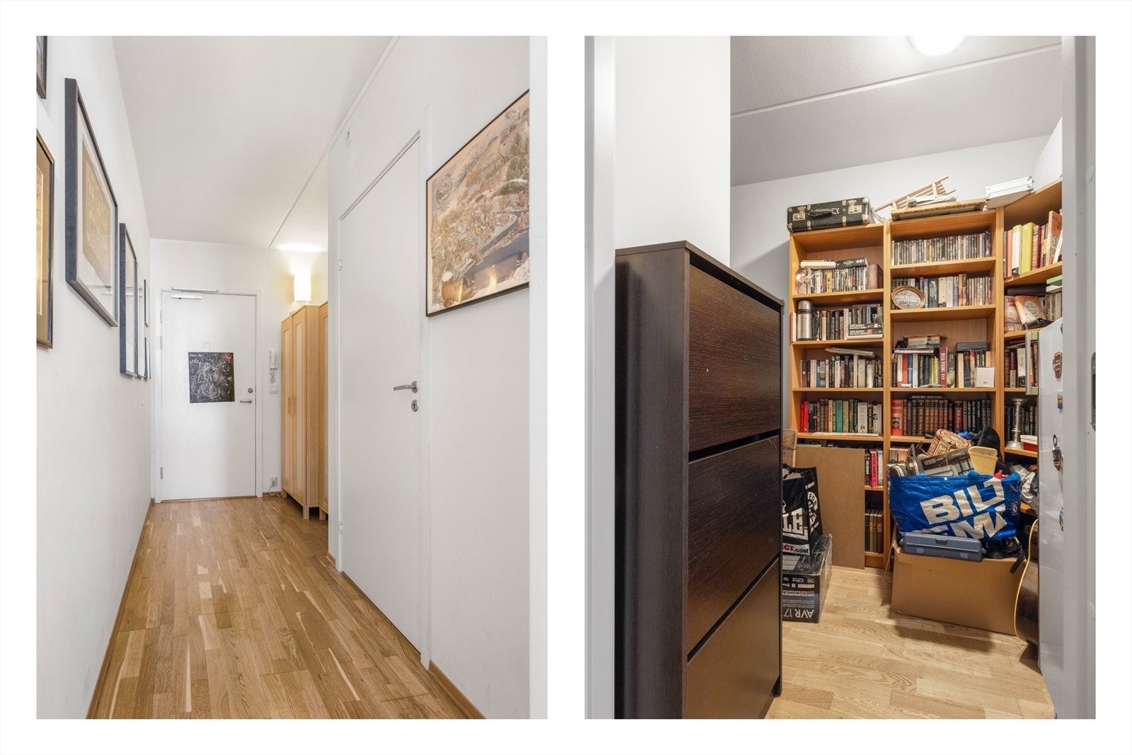 Praktisk bod på 4,7 kvm . Romslig rom til å gjemme unna støvsugeren, mer garderobeskap og masse andre muligheter for lagring hvis du har for mange ting. Galleribilde