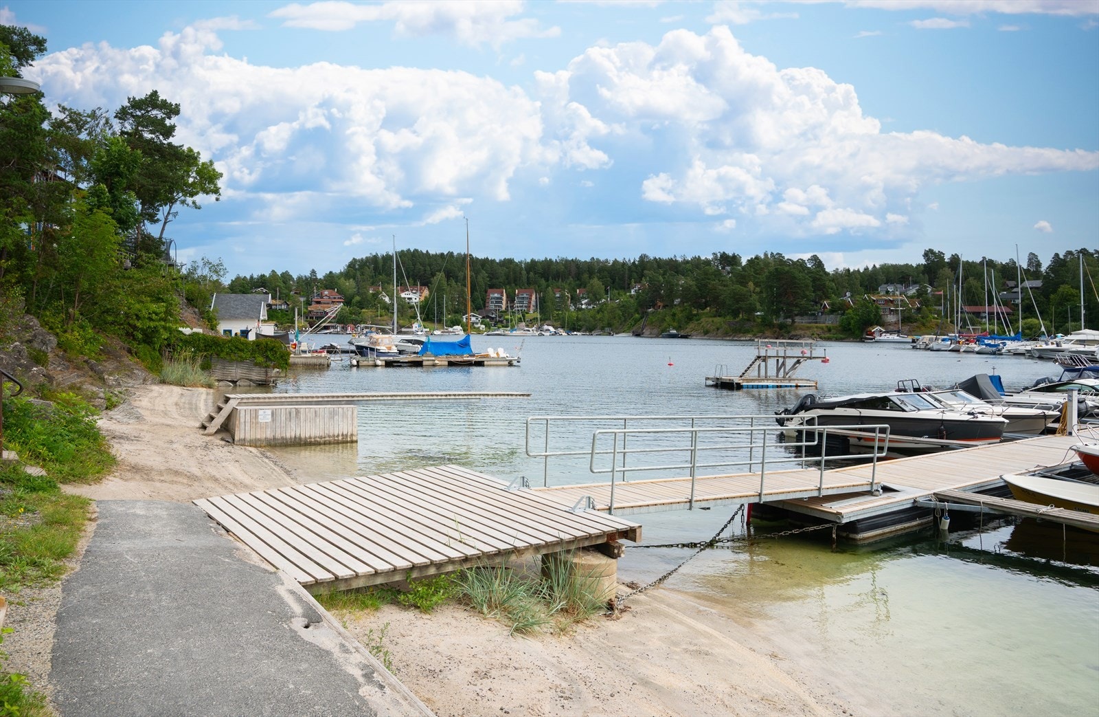 Tilgang til privat strand via velforeningen. Galleribilde
