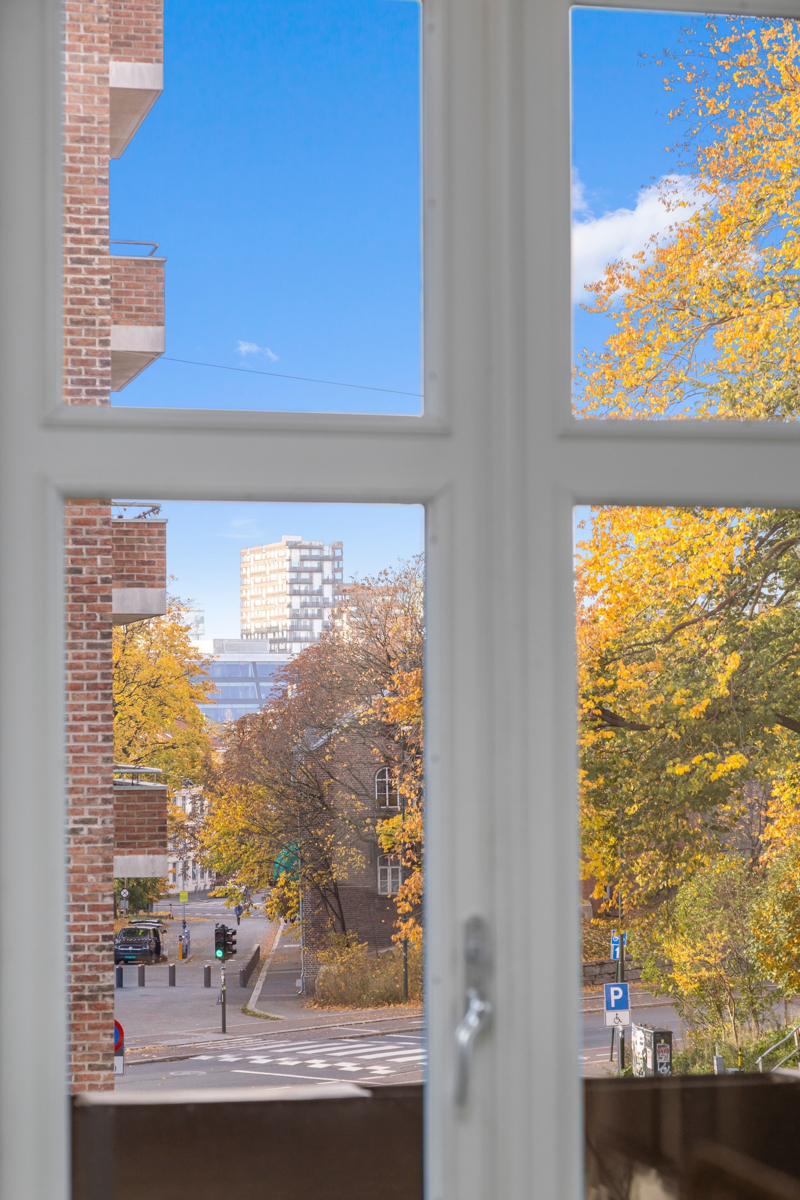 Fin utsikt med lite gjenboere Galleribilde