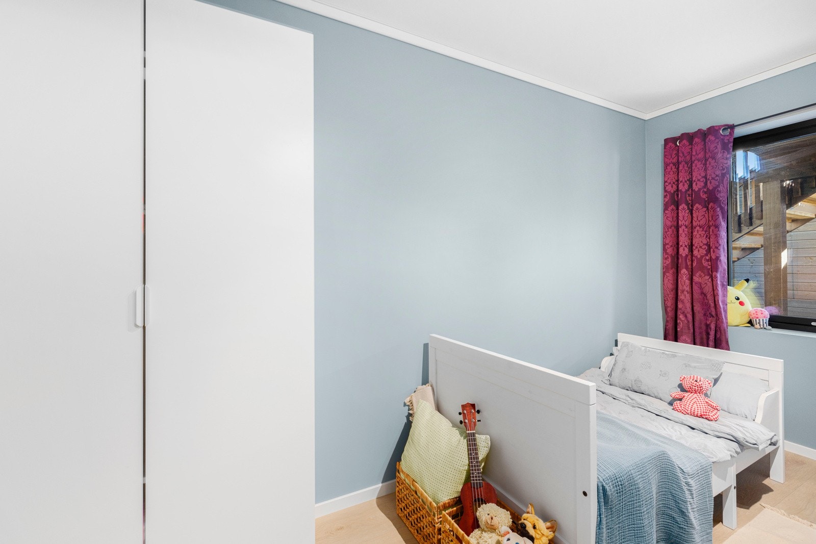 Soverom nr. 2 kan gjerne brukes som gjesterom eller hjemmekontor. Galleribilde