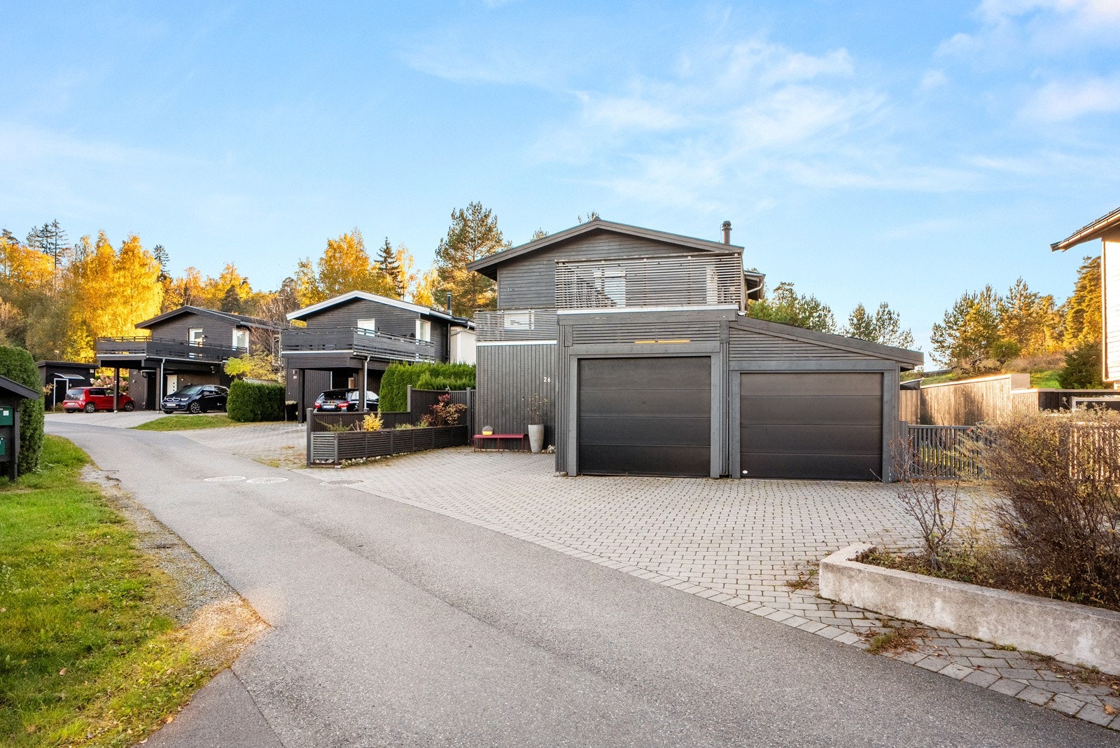 To carporter for parkering av bil Galleribilde