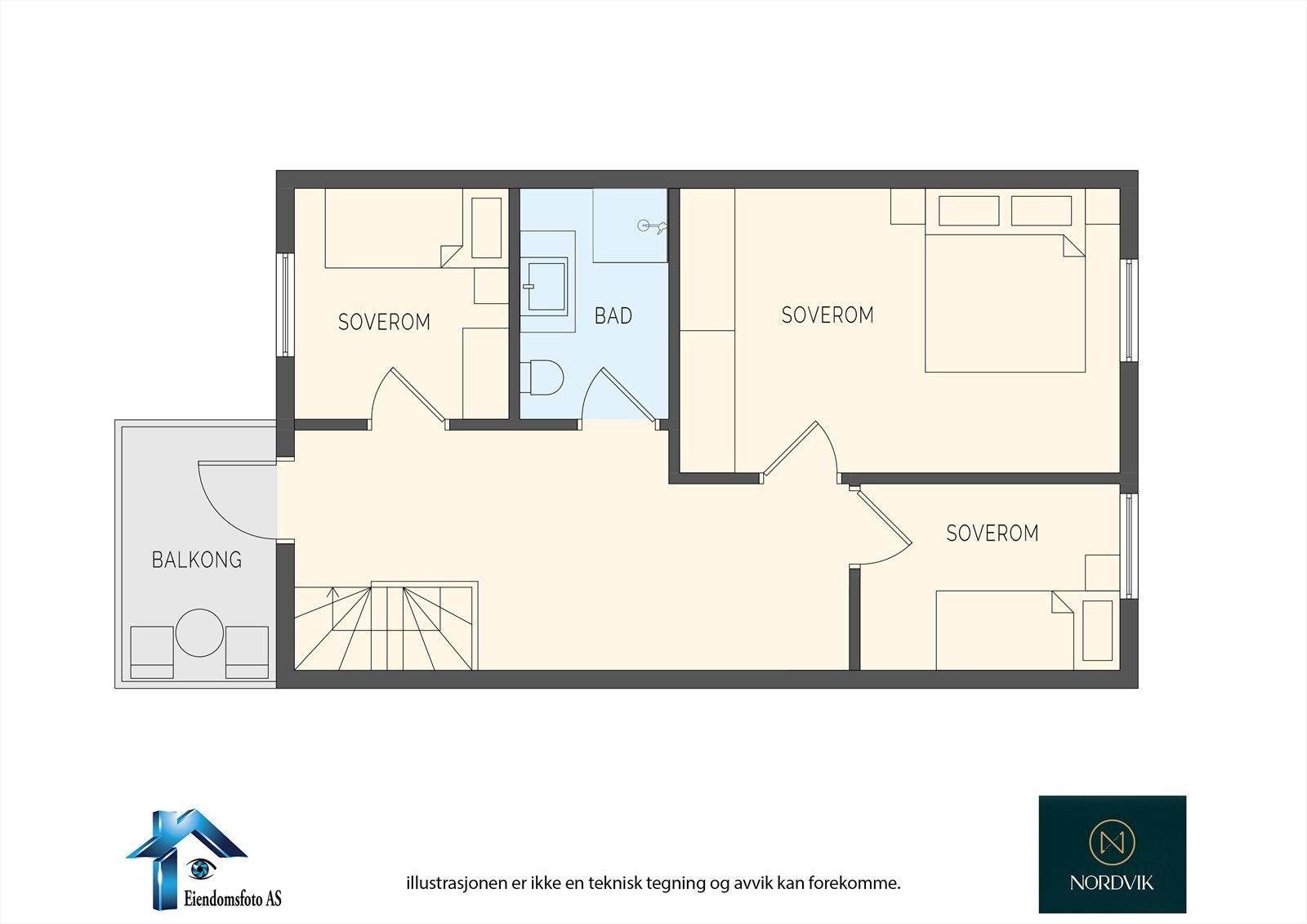 Plantegning 2. etasje Galleribilde