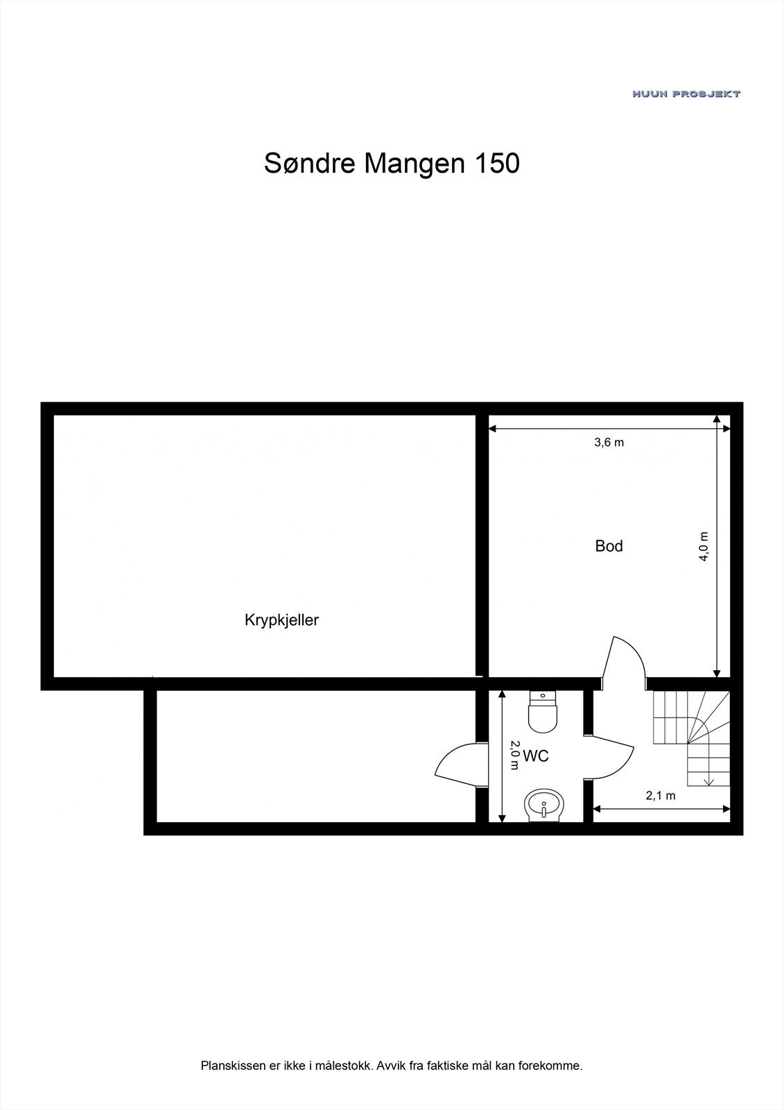 Plantegning kjeller Galleribilde