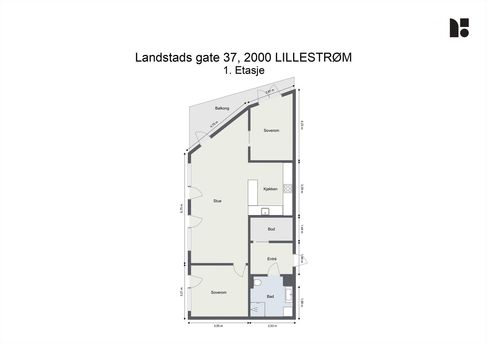 Plantegning. Galleribilde