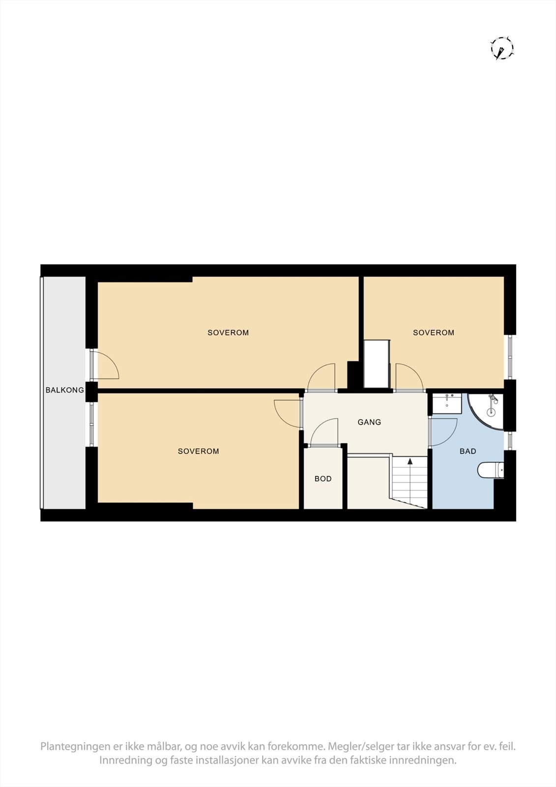 Plantegning - loftsetasjen. Galleribilde