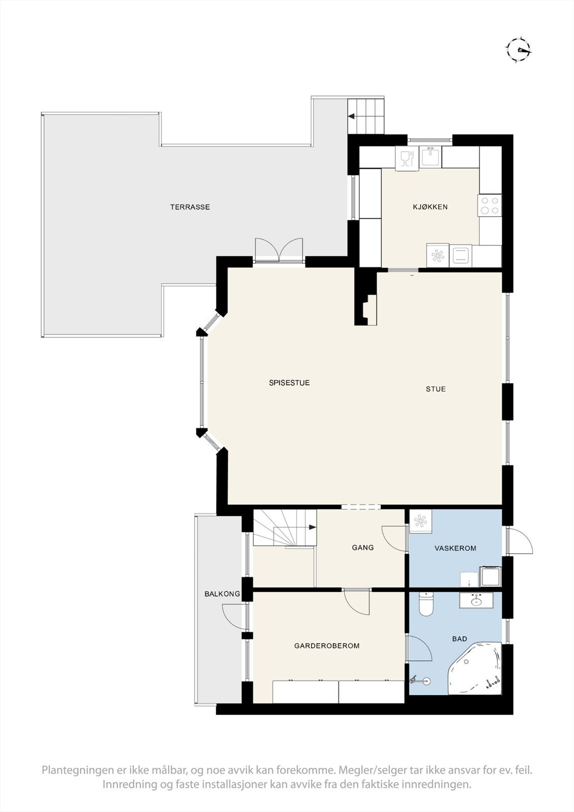 Plantegning første etasje. Galleribilde