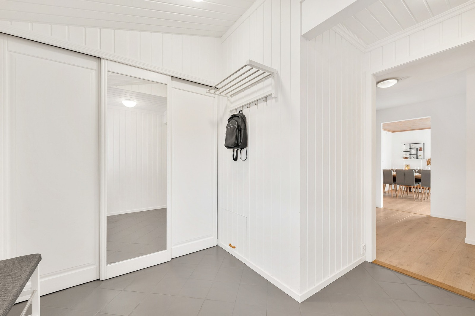 Det er gulvvarme i entréen. Galleribilde