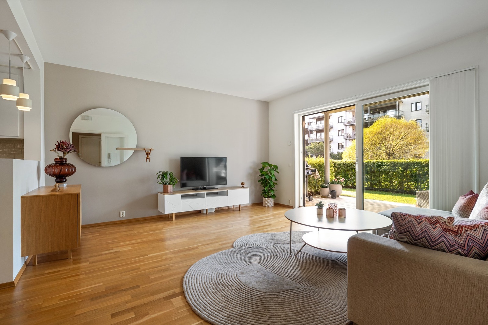 Boligen varmes opp via vannbåren gulvvarme Galleribilde