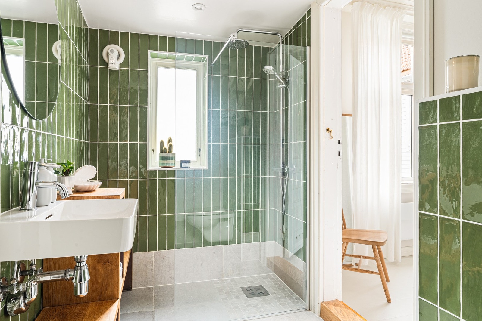 Det er varmekabler i gulvet for økt komfort. Galleribilde