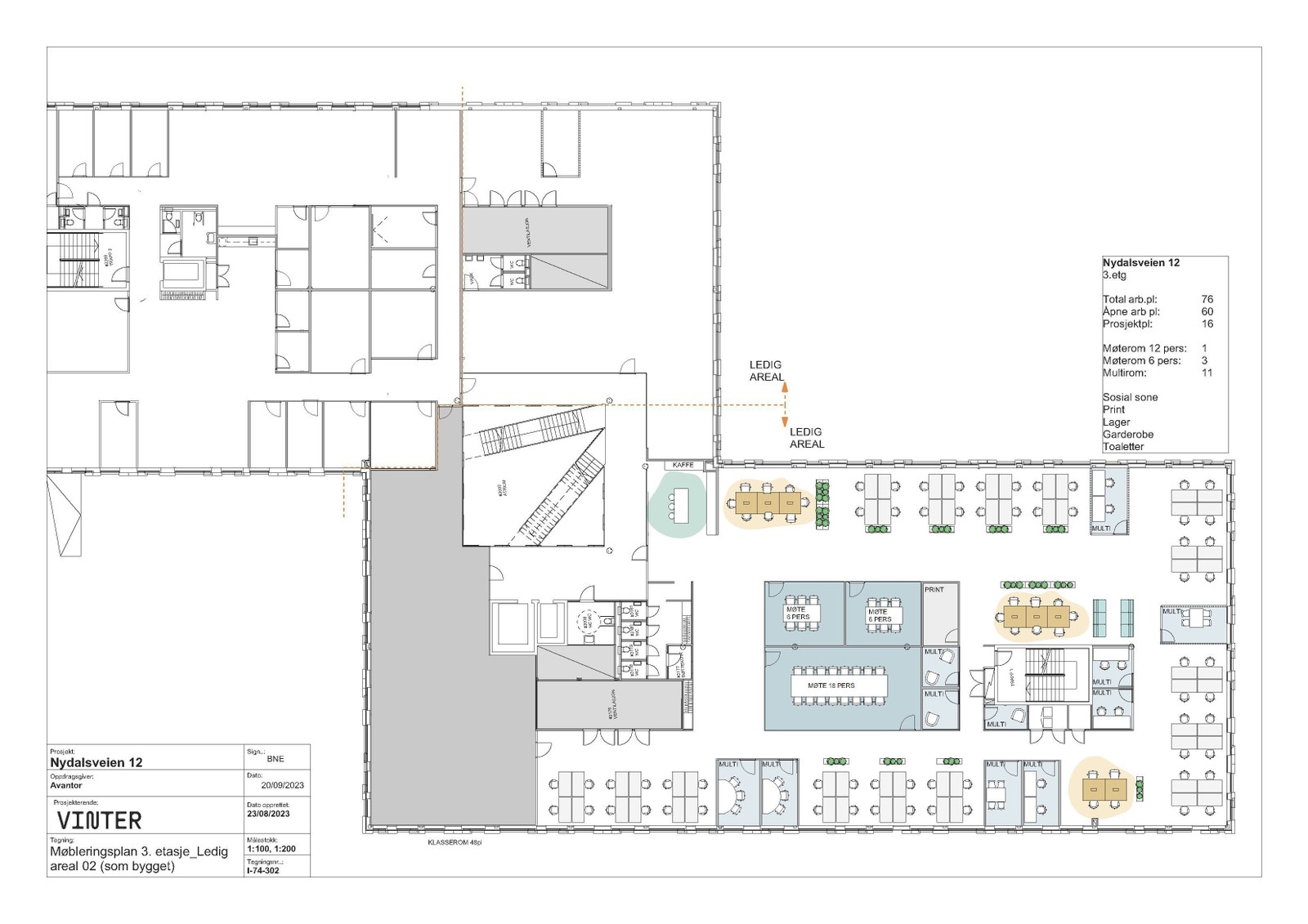 1.224 kvm BTA i 3. etg - planløsningsforslag Galleribilde