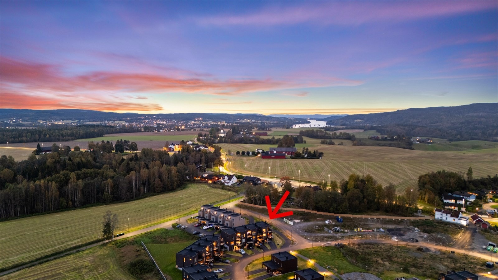 Dronebilde fra området. Galleribilde