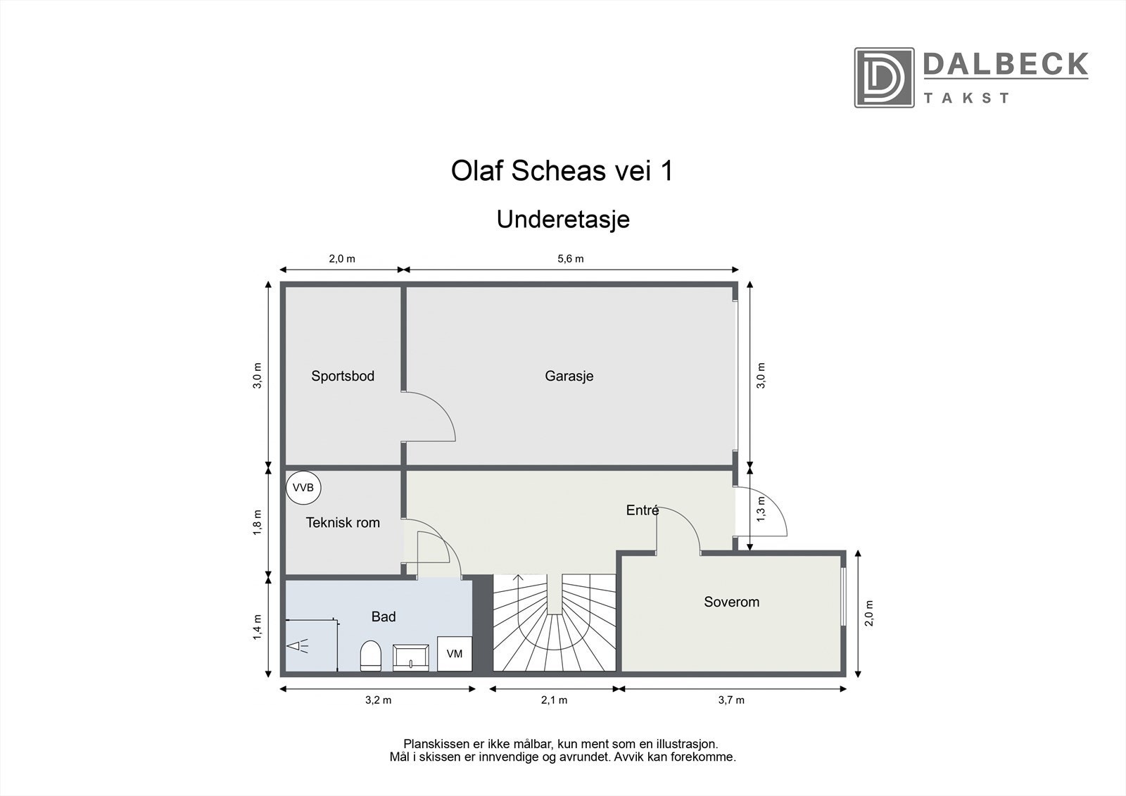 Plantegning - Underetasje Galleribilde