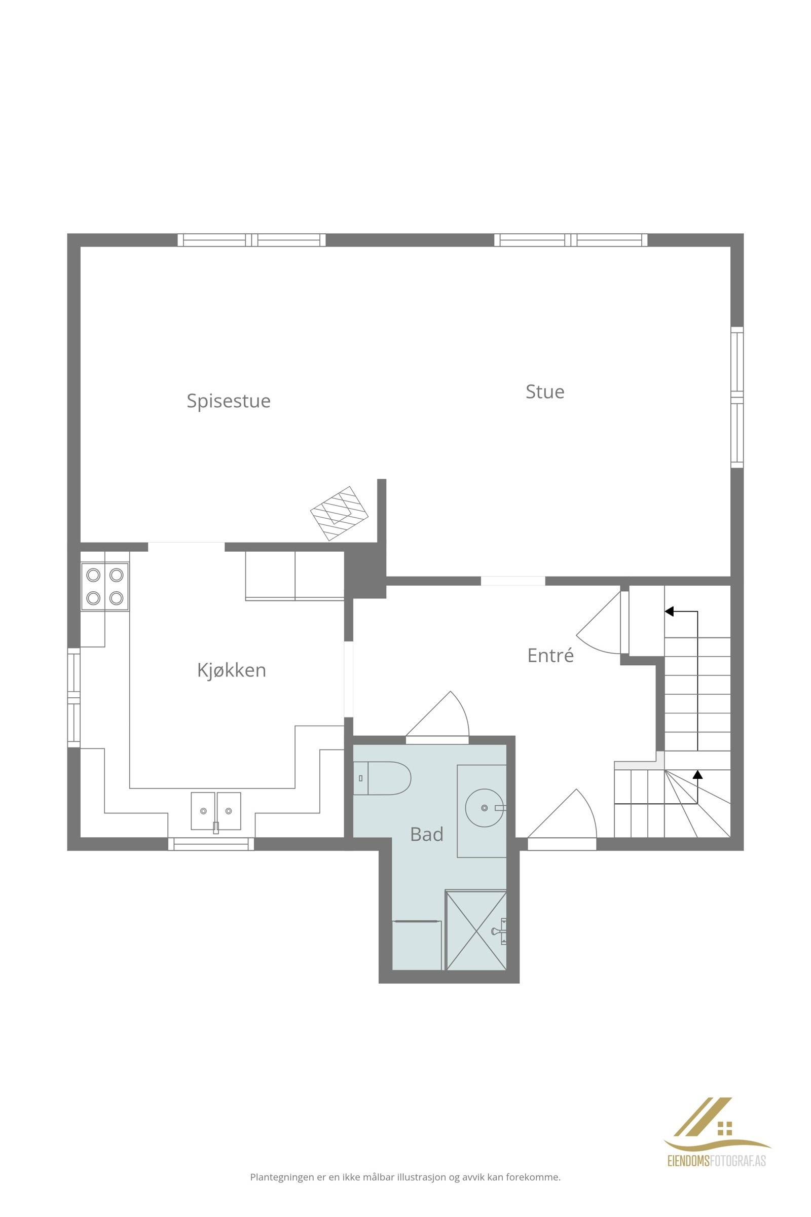 Planillustrasjon 1.etg. Galleribilde