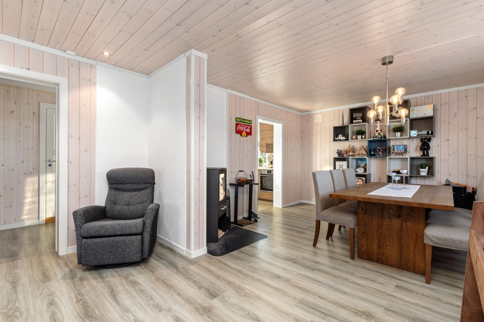 Åpen løsning mellom rommene Galleribilde