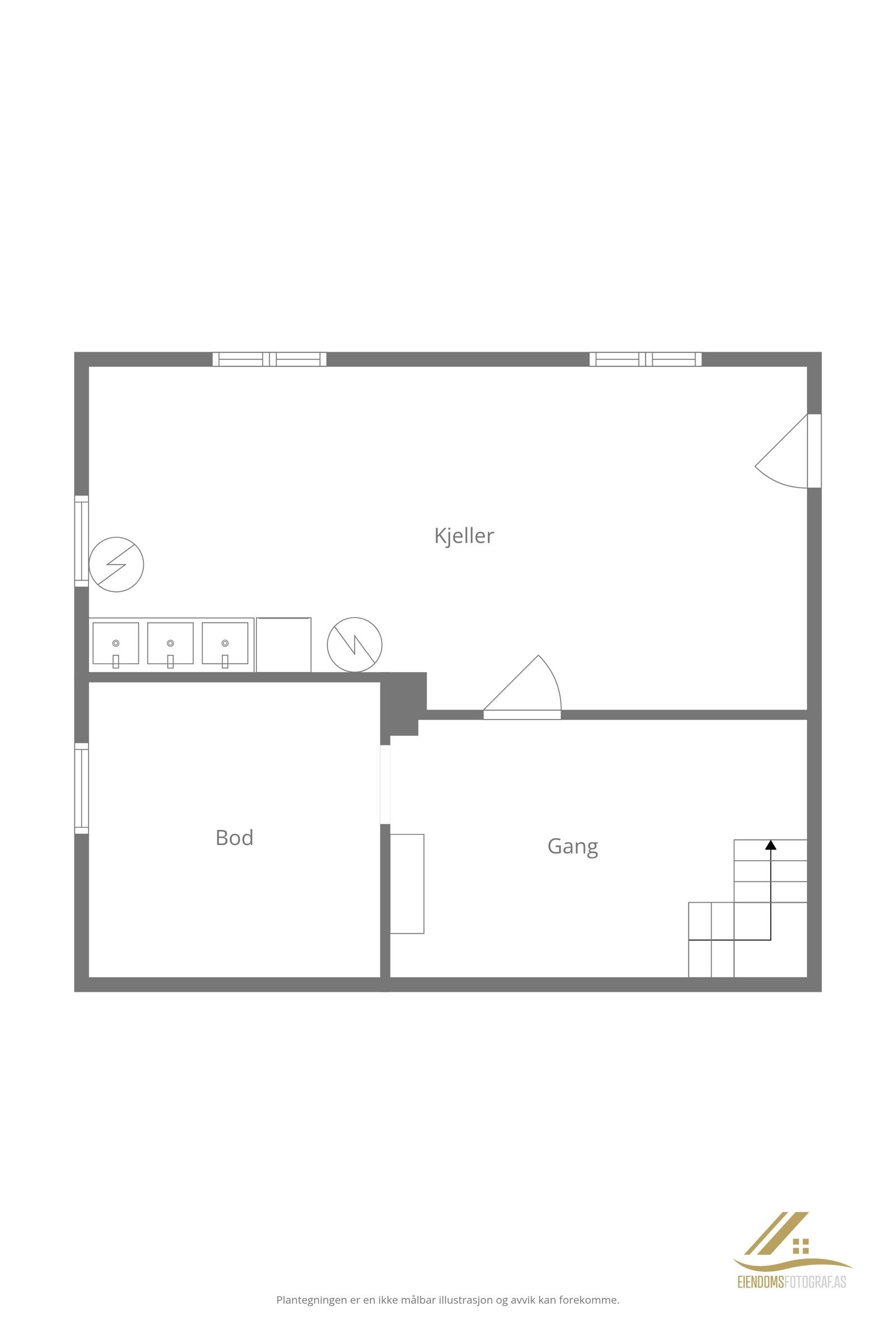 Planillustrasjon kjeller Galleribilde