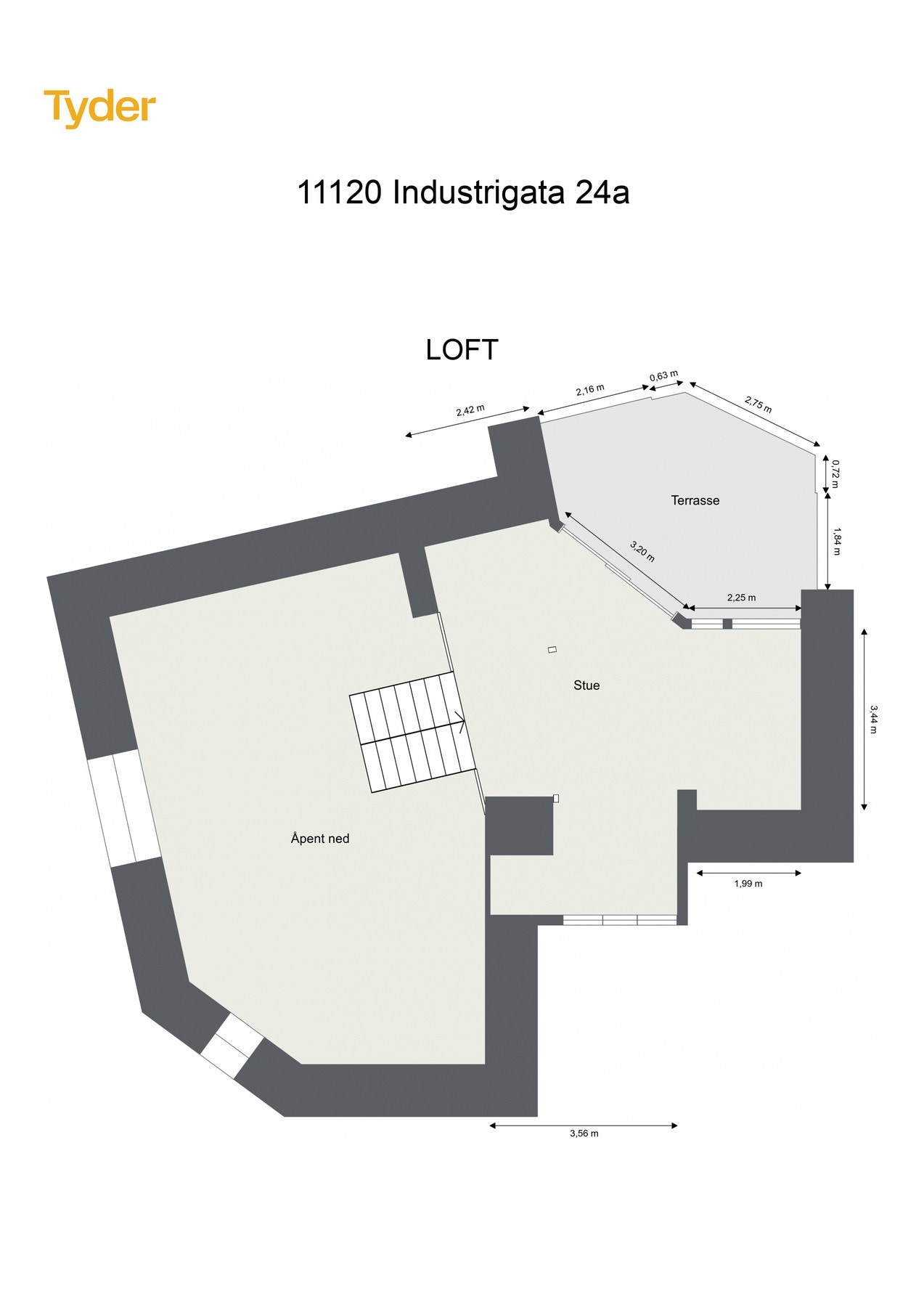 Oppmålt plantegning. Galleribilde