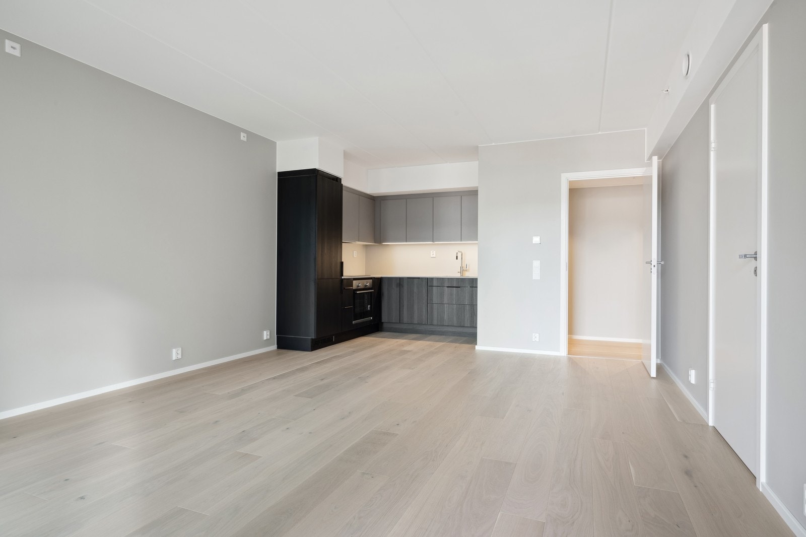 Stue med åpen kjøkkenløsning Galleribilde