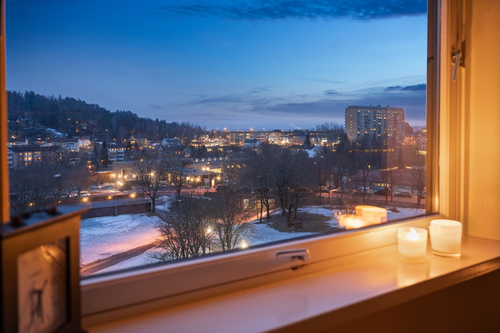 Detalj, kveldsutsikt. Galleribilde