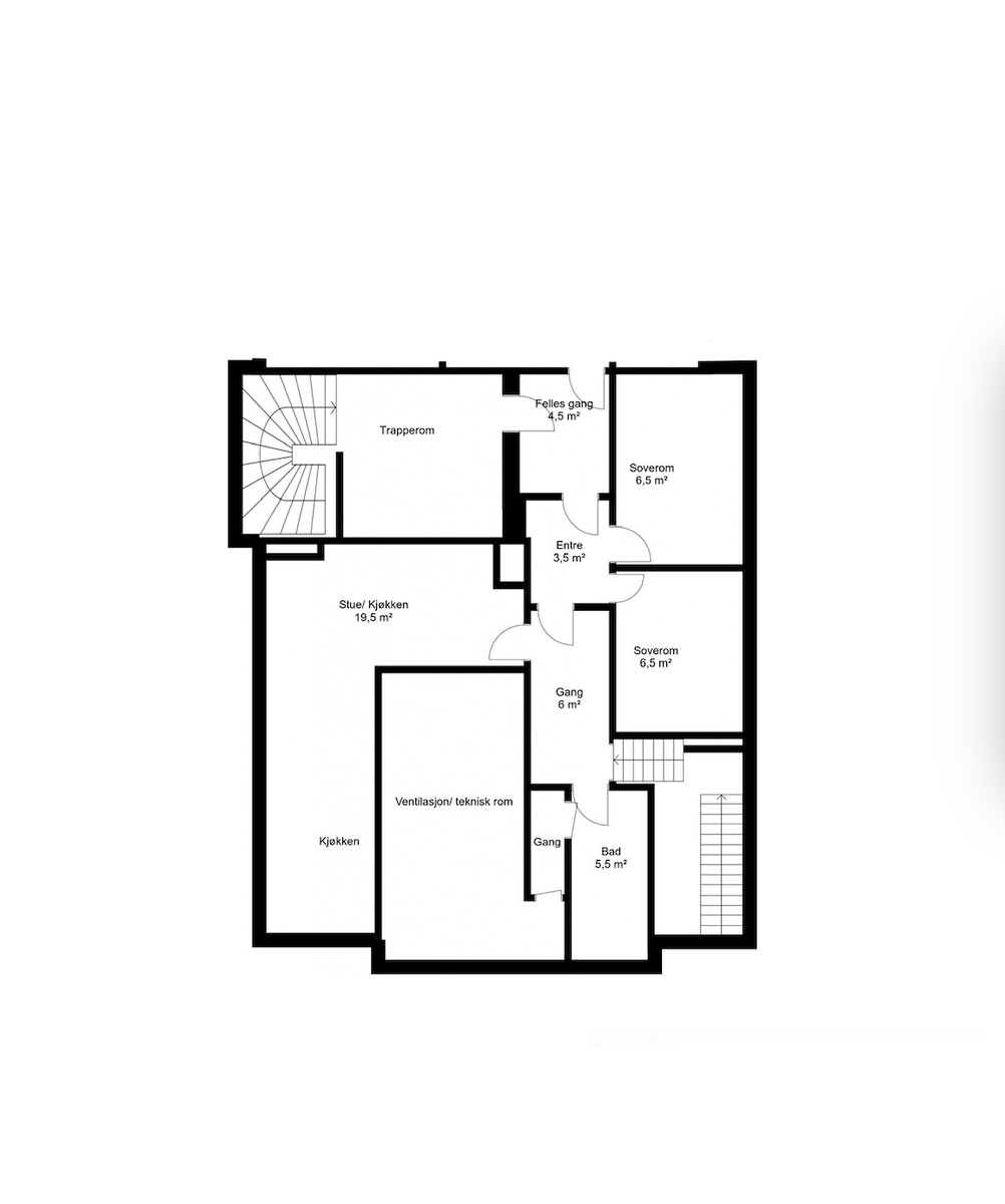 Plantegning Galleribilde