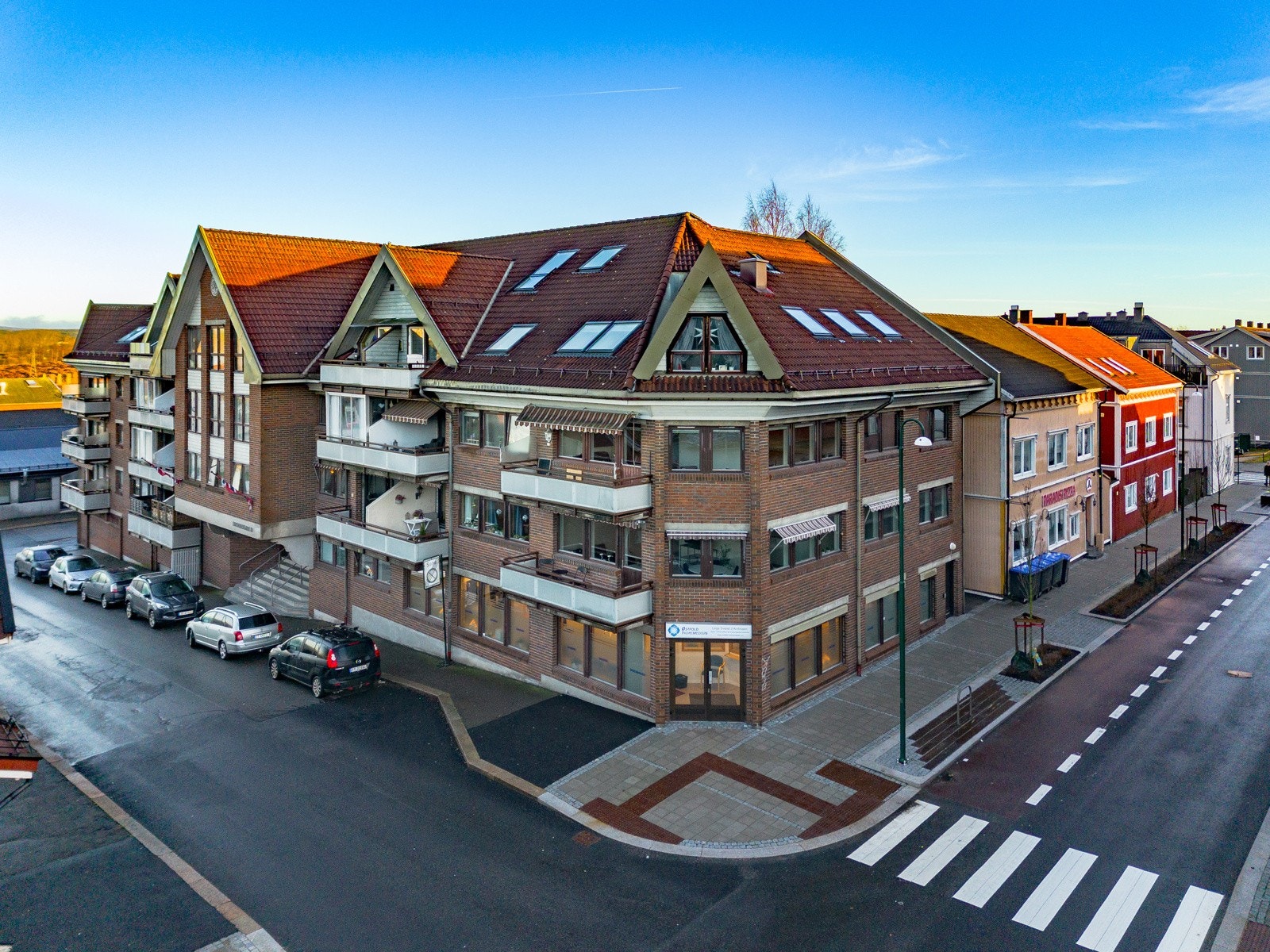 Fasade i teglstein Galleribilde