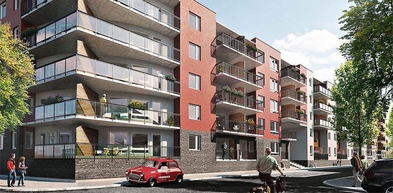 Fasade korsningen Seilduksgata/stockholmsgata Galleribilde