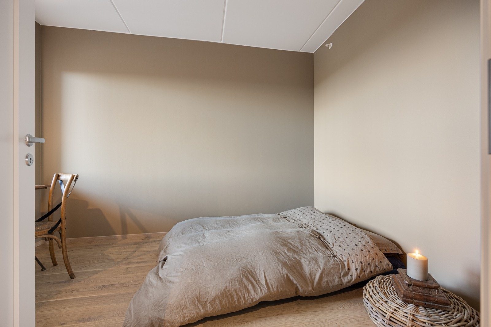 Det minste soverommet ligger vendt mot inngangspartiet. Galleribilde