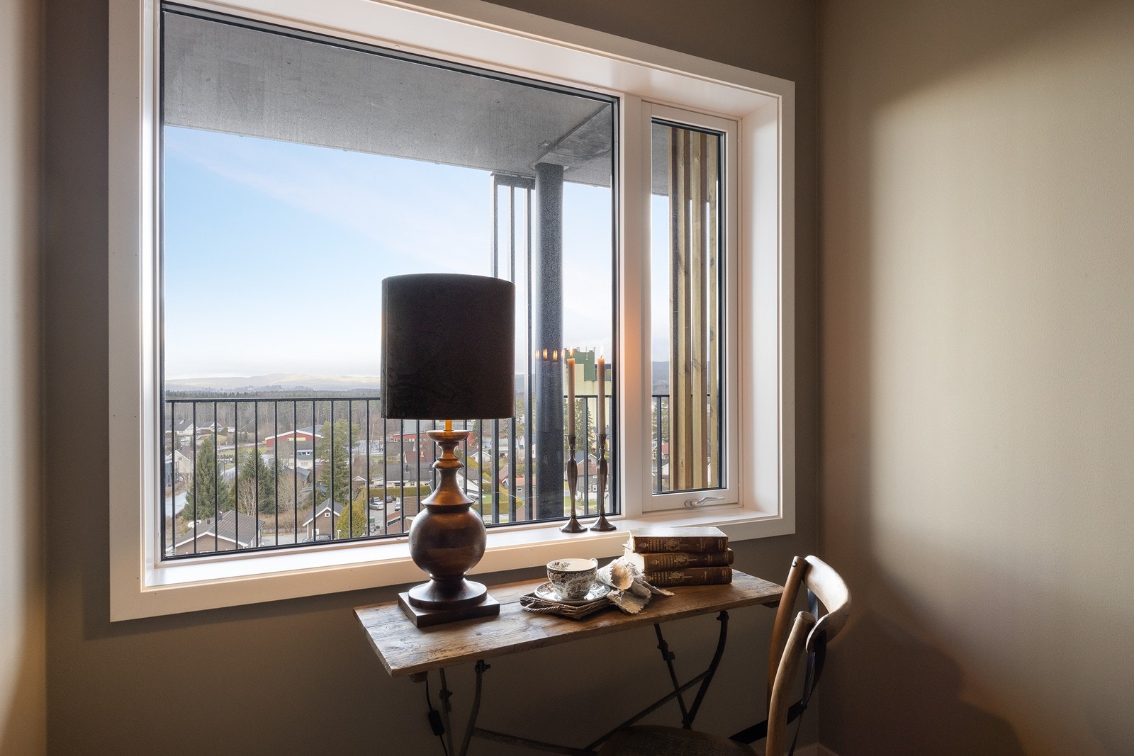 Utsikt fra vinduet i det minste soverommet. Galleribilde