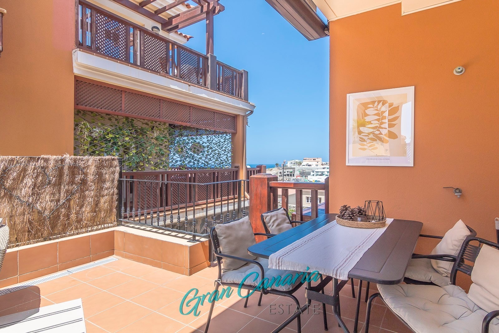 Skjermet og privat terrasse Galleribilde