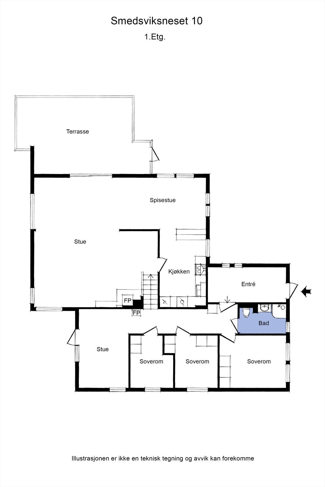 Planskisse Galleribilde