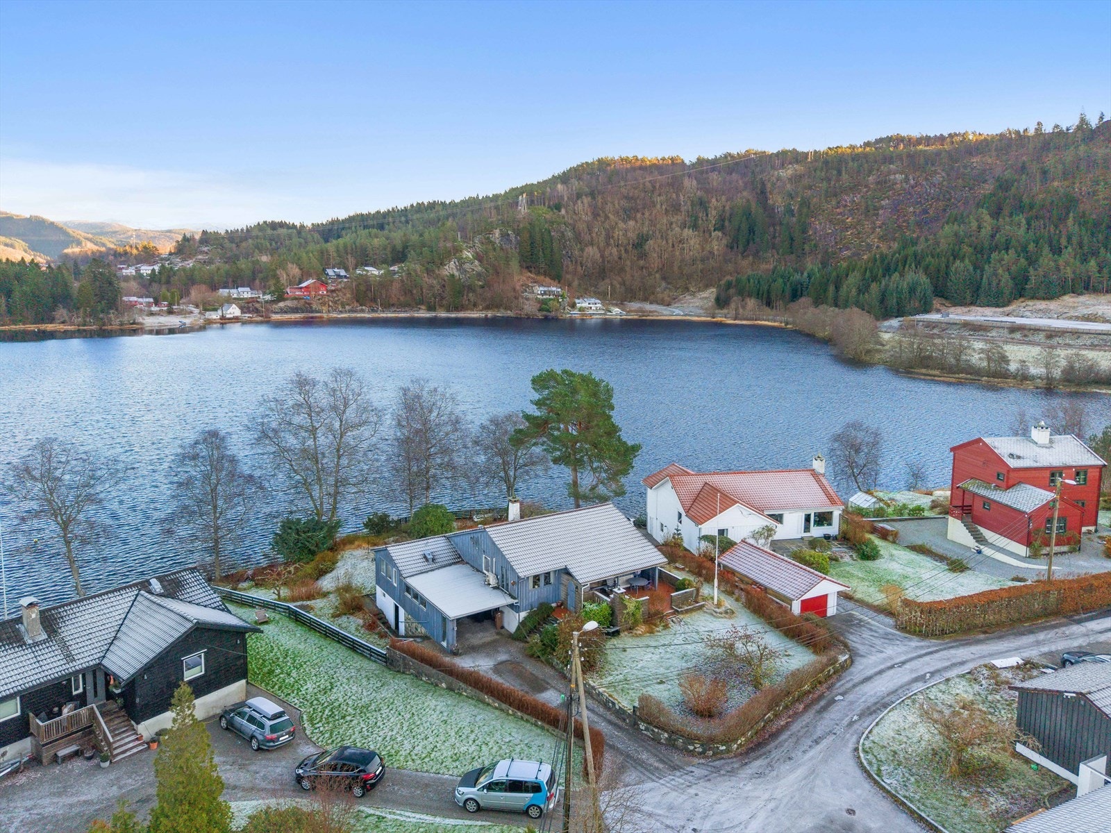 Barnevennlig beliggenhet i enden av blindvei. Galleribilde