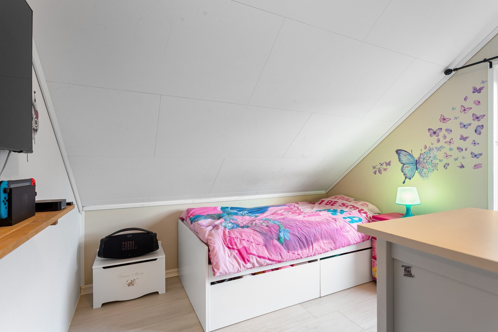 Rom innredet som soverom i 2.etasjer er ikke omsøkt til rom for varig opphold Galleribilde