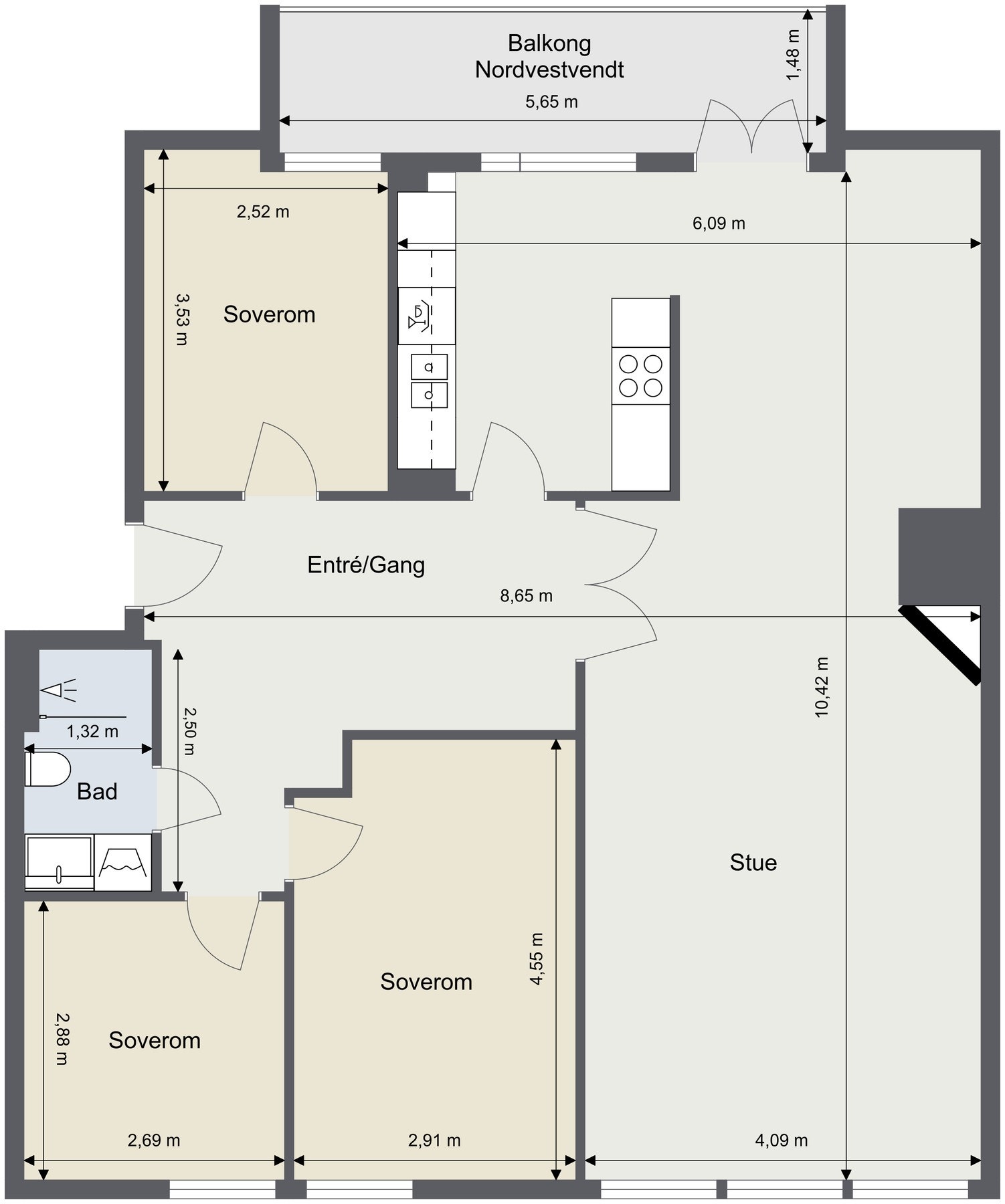 Plantegning Galleribilde