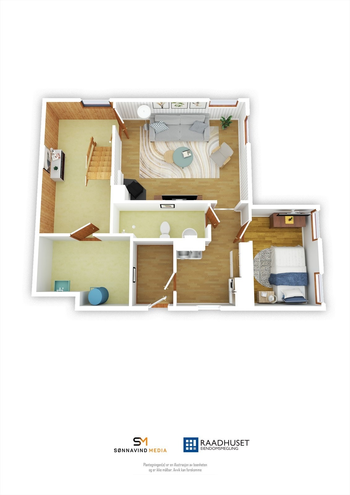 3D Plantegning | Underetasje Galleribilde