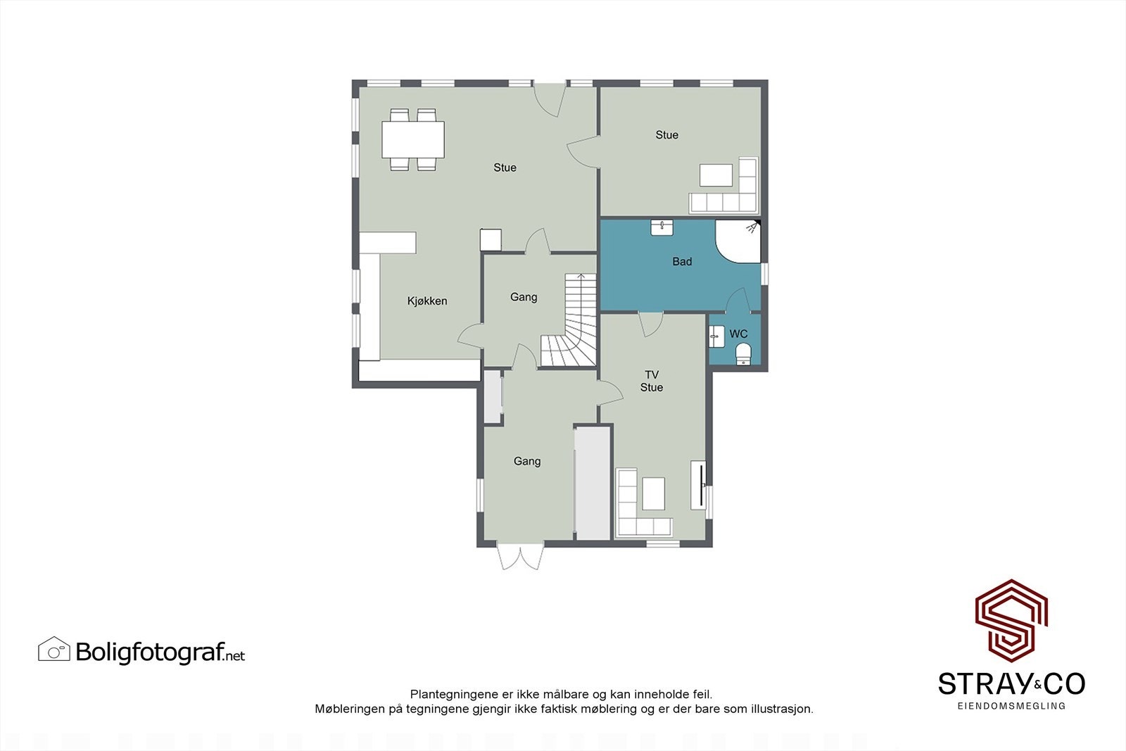 Planskisse 1.etg Galleribilde