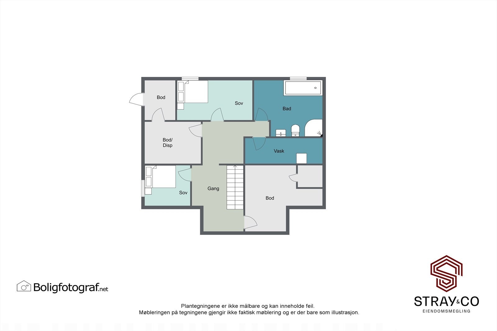 Planskisse u.etg. Merk at soverom betegnet på skissen ikke er godkjent for varig opphold Galleribilde