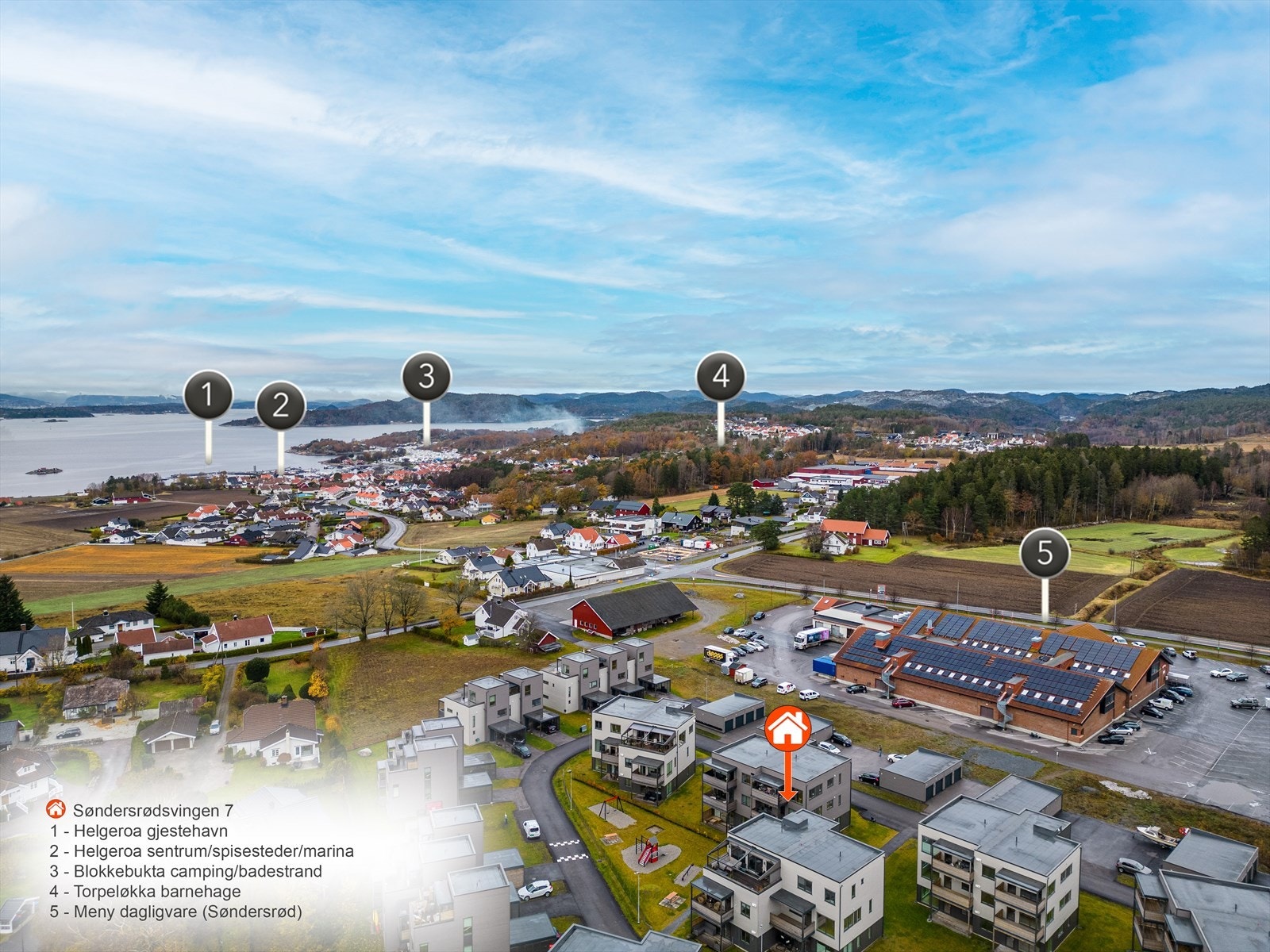 Det er kort vei til de fleste servicefasiliteter Galleribilde