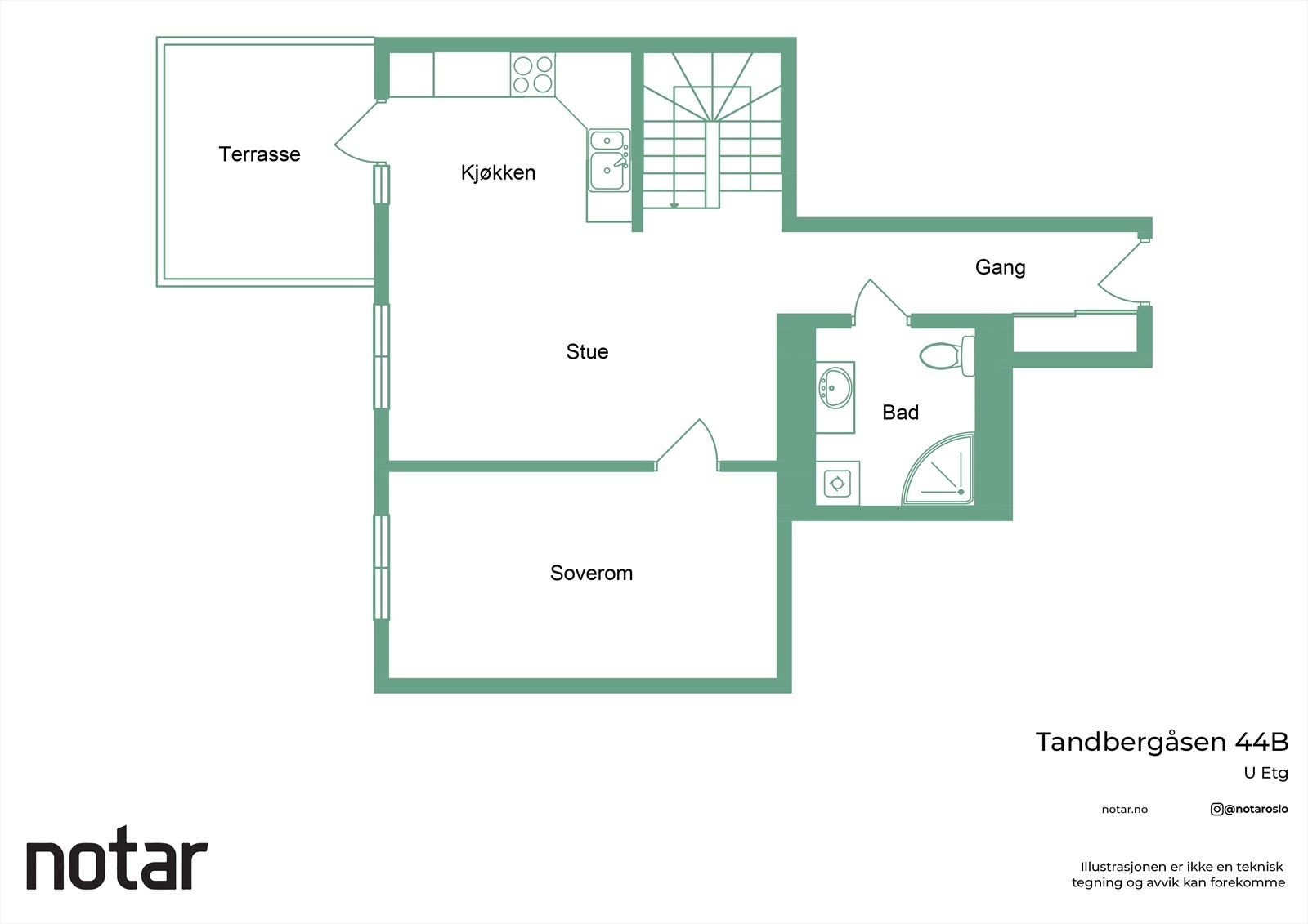 Plantegning 2.etasje Galleribilde