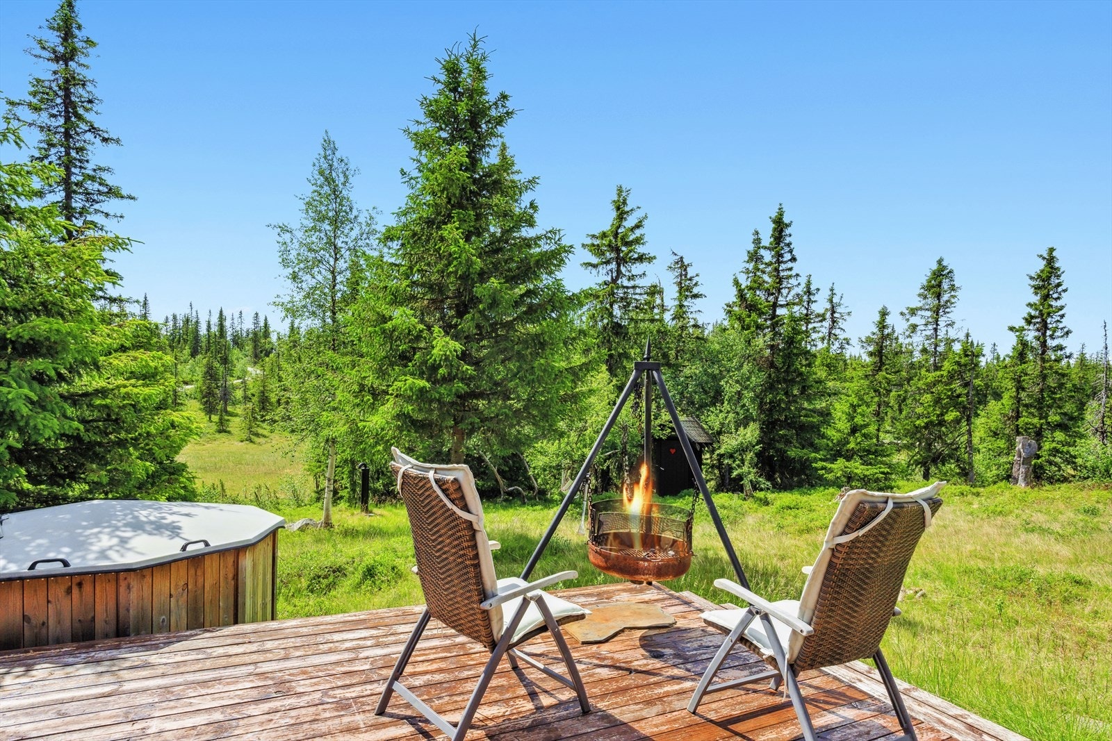 Her kan du nyte solen og de vakre omgivelsene. Galleribilde